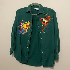 VINTAGE Winnie the Pooh Button Up Shirt